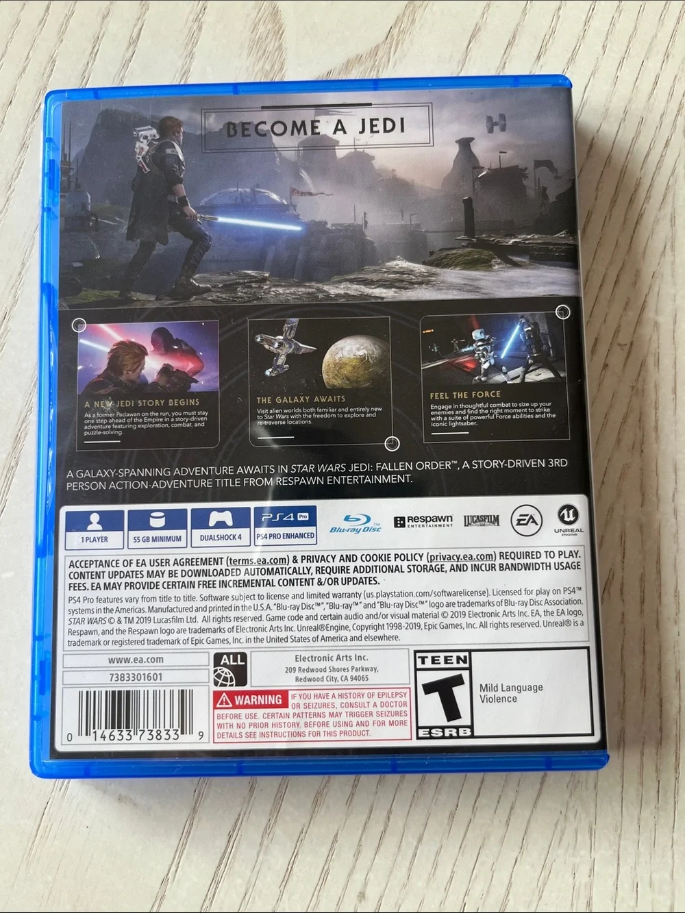 STAR WARS Jedi: Fallen Order for PS4 - PlayStation Blue Case